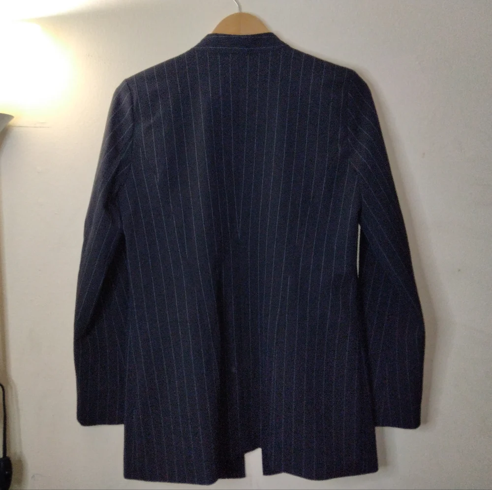 Halogen Clean Open Front Pinstripe Blazer Size M